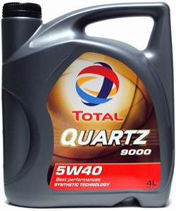 Масло моторное TOTAL 9000 QUARTZ 5W40 4л синт дизель/бензин